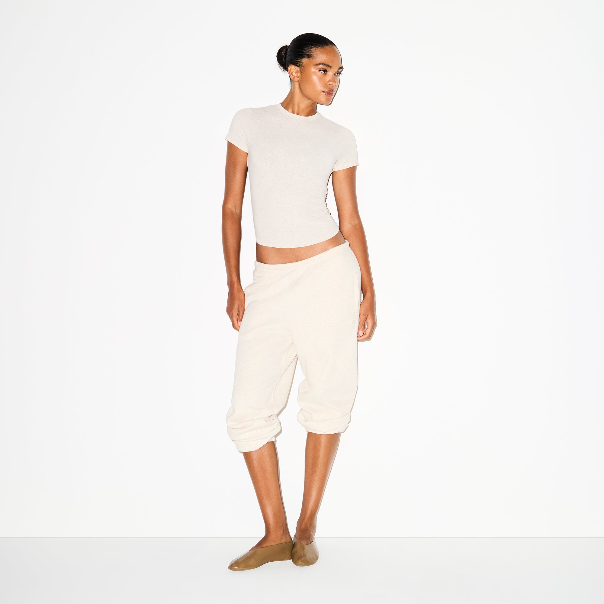 COTTON FLEECE CLASSIC JOGGER | OATMEAL HEATHER