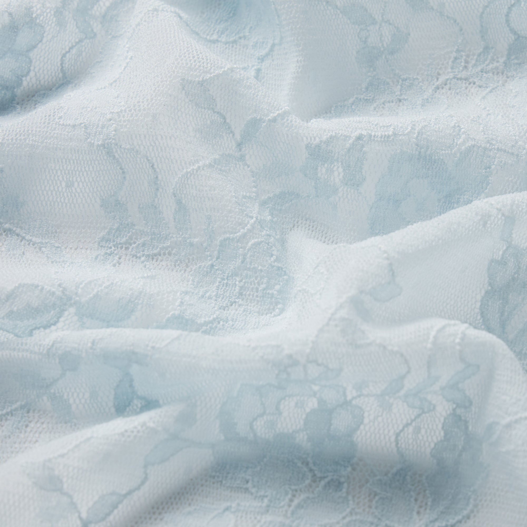STRETCH LACE DEEP PLUNGE TEDDY | POWDER BLUE
