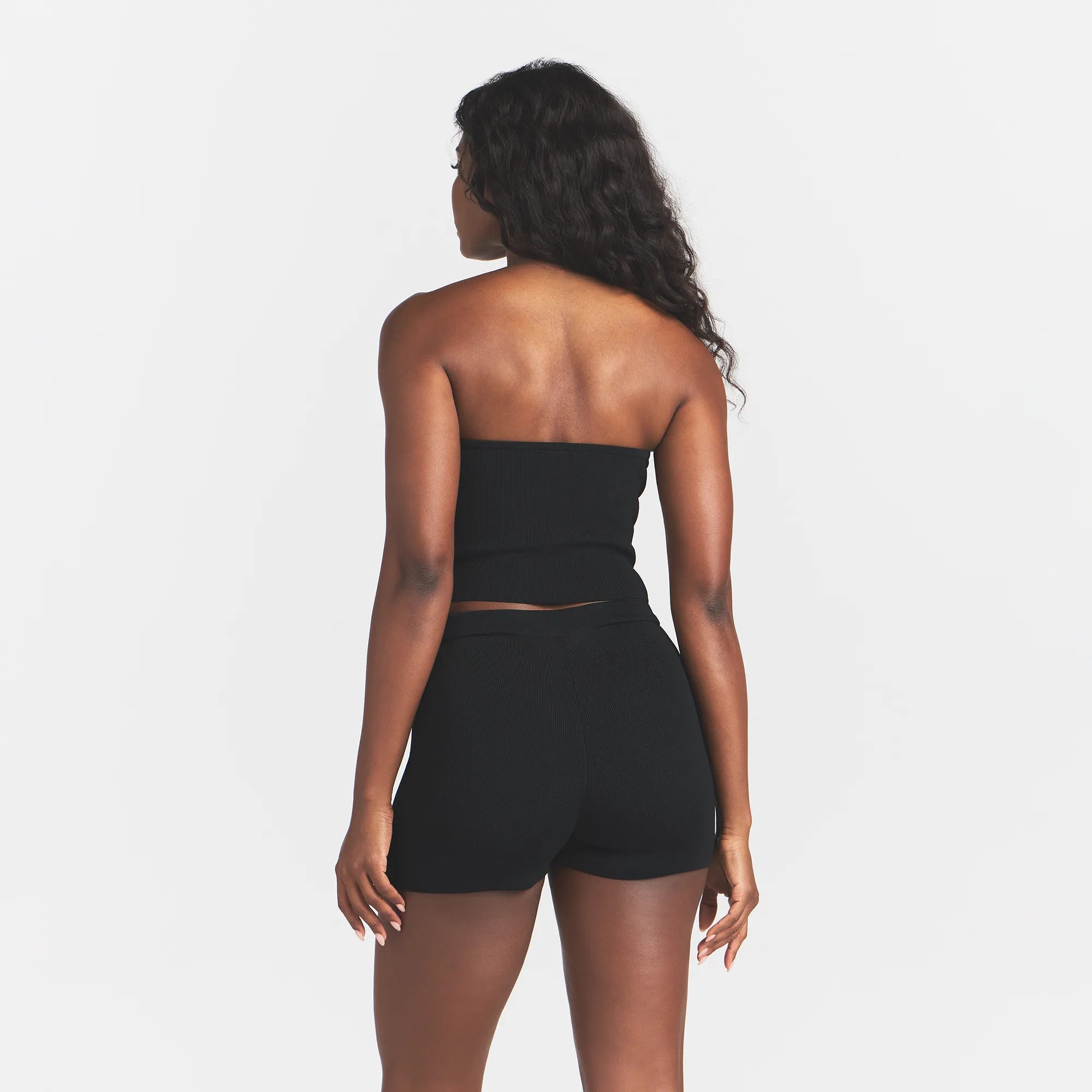 REFINED KNIT TUBE TOP | OBSIDIAN